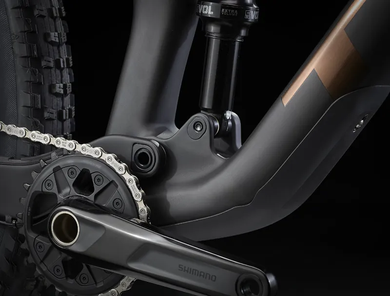 Trek Top Fuel 9.7 Full Suspension Mountain Bike 2024 in Raw Carbon-3